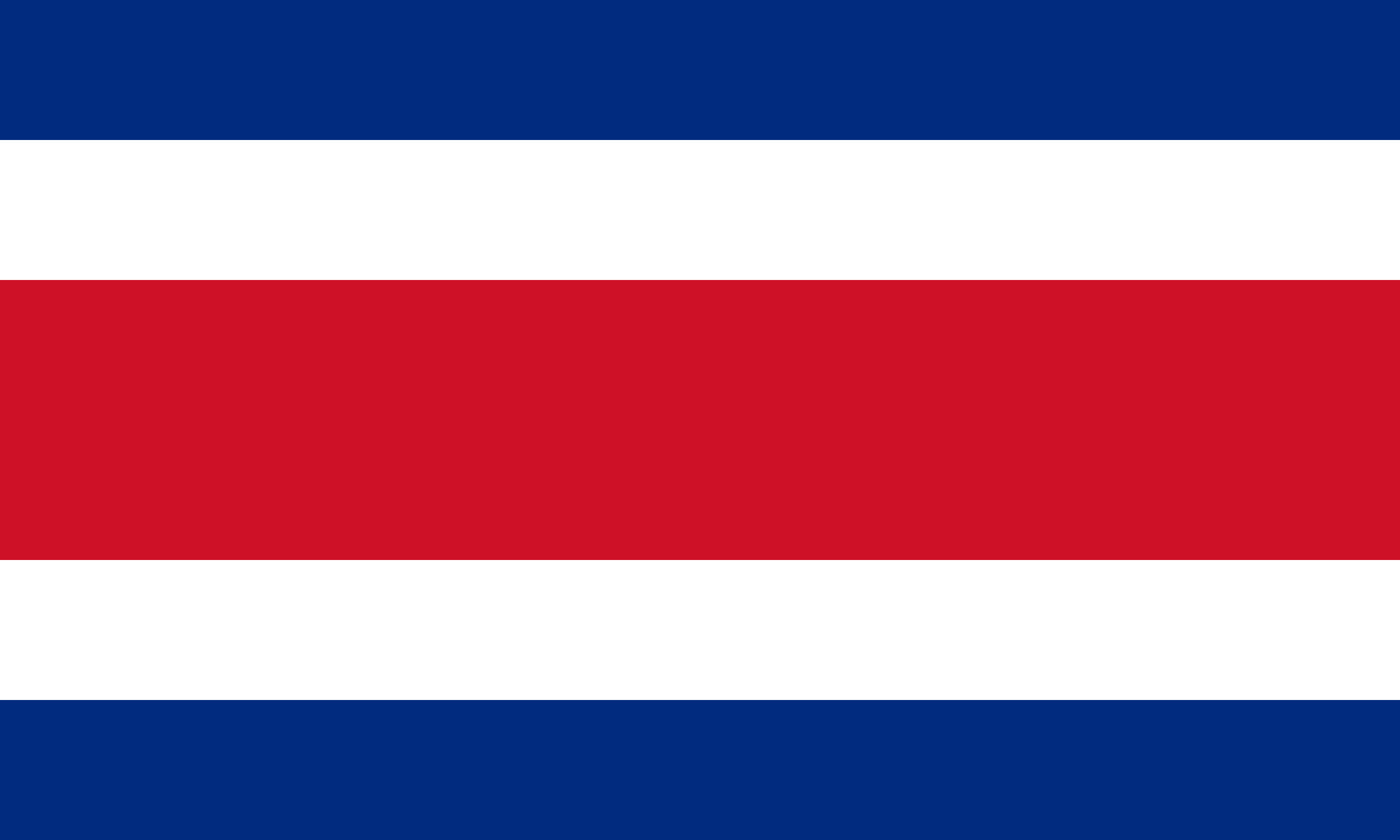 the image shows the costa rican flag