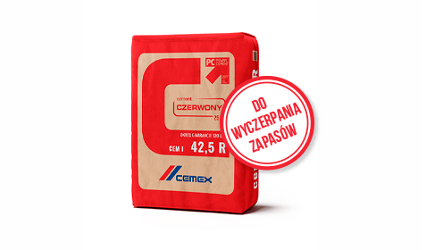 cement czerwony, cement cem i, cement workowany, cement w workach, cement cemex